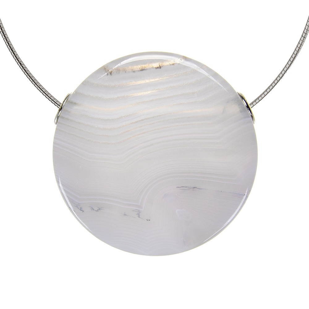 Drilled circle, Agate, 3.0 cm, rhodiniert | wholesaler gems & healing stones
