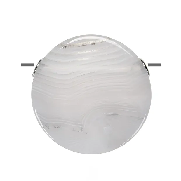 Kreis gebohrt, Achat, 3,0cm, rhodiniert | GH Edelsteine, Heilsteine & Schmuck
