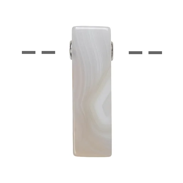 Quader Achat gebohrt, 3,5cm, rhodiniert | GH Edelsteine, Heilsteine & Schmuck