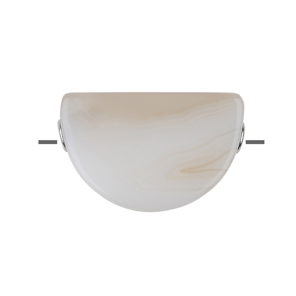 Agata forata a metà, 3,0 x 2,5 cm, rodiata | grossista gemme e pietre curative