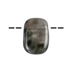 0400693015 Rectangle Actinolite Quartz drilled | wholesaler gems, healing stones & jewelry