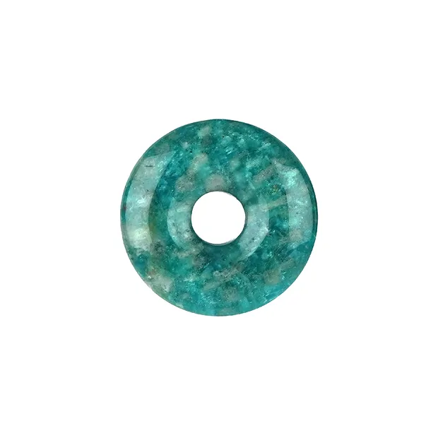 Amazonita donut (oscura), 30mm | piedras preciosas, piedras curativas y joyería