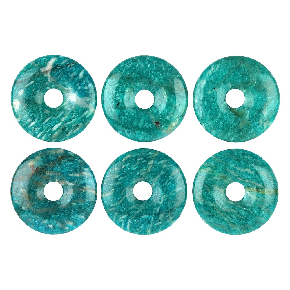 Donut Amazonite (dark), 40mm | wholesale supplier gems, healing stones & jewelry