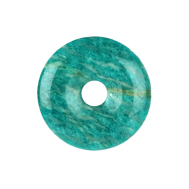 Amazonita donut (oscura), 40mm | piedras preciosas, piedras curativas y joyería