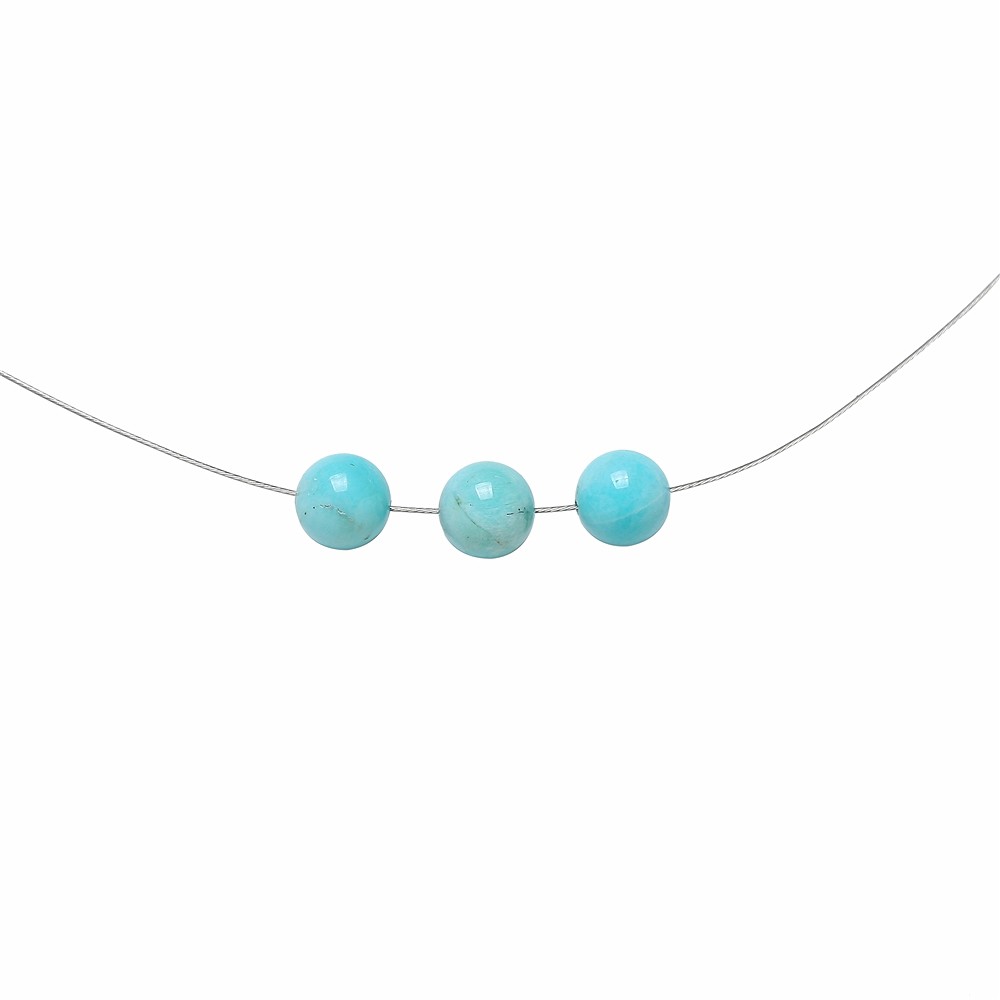 Kugeln Amazonit gebohrt, 10mm, 1mm-Bohrung (50 St./VE) | Marco Schreier