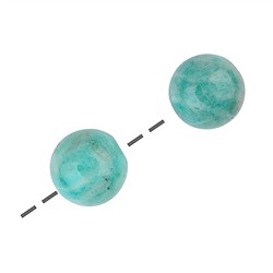 0401183010 Drilled beads Amazonite, 10mm, 1mm hole (50 pcs./ PU) | Marco Schreier
