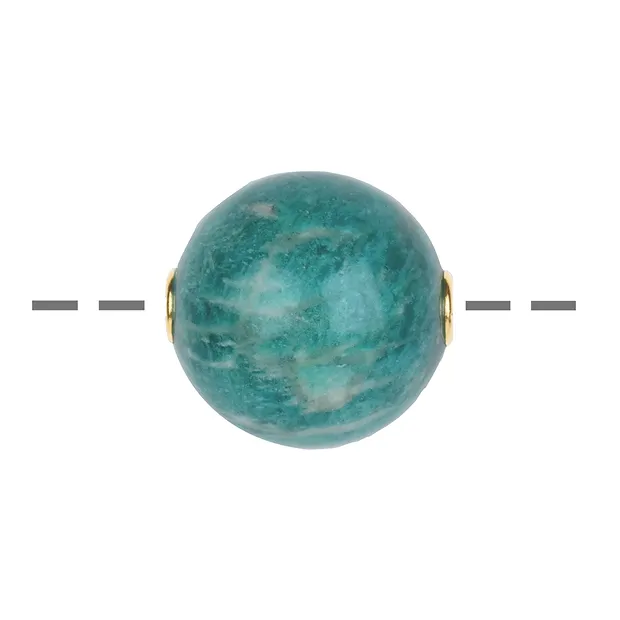 Boule à bijoux Amazonite 20mm, doré | Marco Schreier