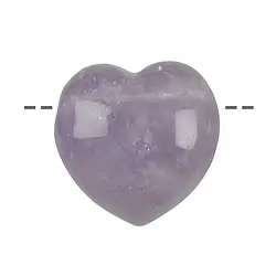 0401290635 Drilled amethyst heart, 3.5 cm | minerals trade - gems, healing stones & jewelry