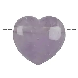 0401290645 Drilled amethyst heart, 4.5 cm | minerals trade - gems, healing stones & jewelry
