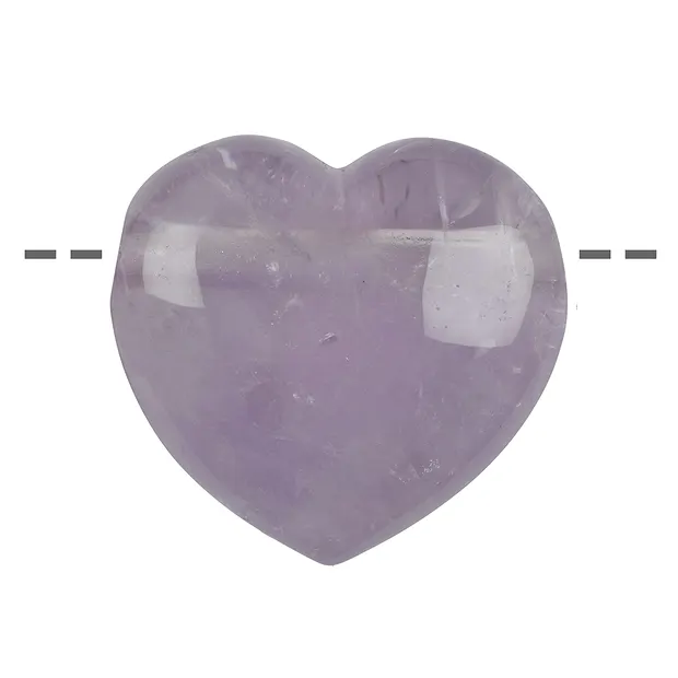 Corazón de amatista perforado, 4,5 cm | Marco Schreier
