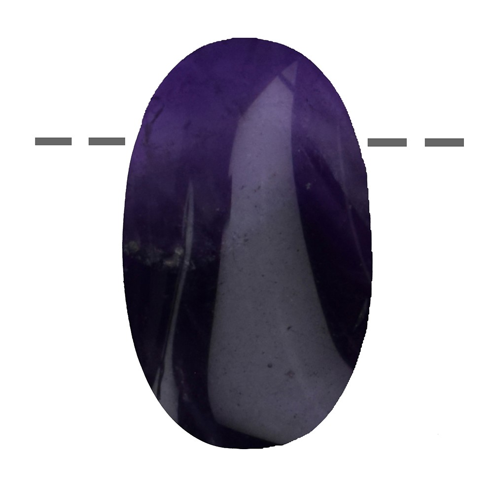 Small Palmstone Amethyst drilled | wholesaler gems, healing stones & jewelry