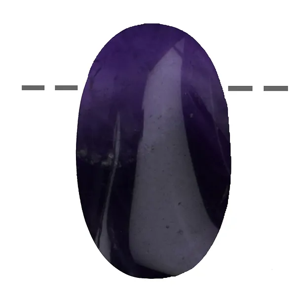 Small Palmstone Amethyst drilled | wholesaler gems, healing stones & jewelry