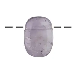 0401292330 Rechteck Amethyst gebohrt, 3,0cm | Großhändler Edelsteine, Heilsteine & Schmuck