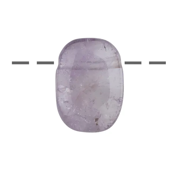 Drilled amethyst rectangle, 3.0 cm | wholesaler gems, healing stones & jewelry