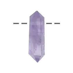 0401293021 Point polished amethyst drilled, 4,2cm | Schreier gems, healing stones & jewelry