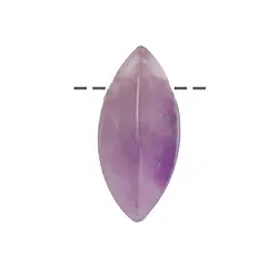0401293230 Marquise Amethyst drilled, 3.0cm | wholesaler gems, healing stones & jewelry