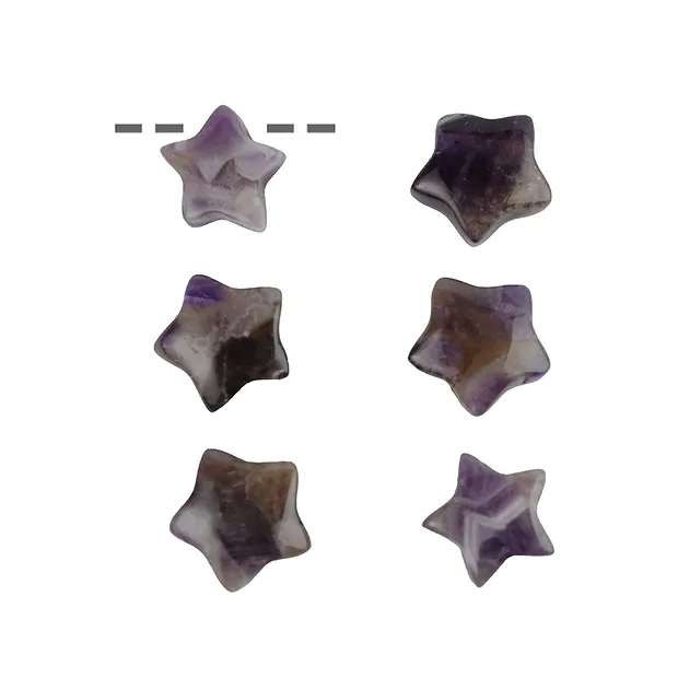 Estrella de amatista perforada, 15mm | Marco Schreier