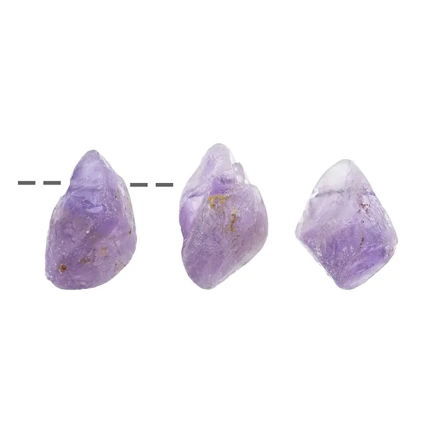 Piedras en bruto de amatista perforadas, 3,0 - 4,0 cm | Marco Schreier