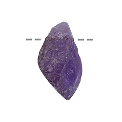 0401294902 Drilled amethyst rough stones, 2.5 - 4.0 cm (medium) | Marco Schreier