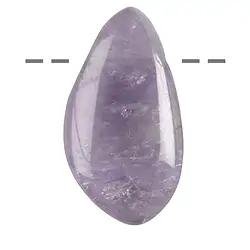 0401298204 Freeform Amethyst B drilled, 4.5 - 5.0cm | wholesaler gems & healing stones