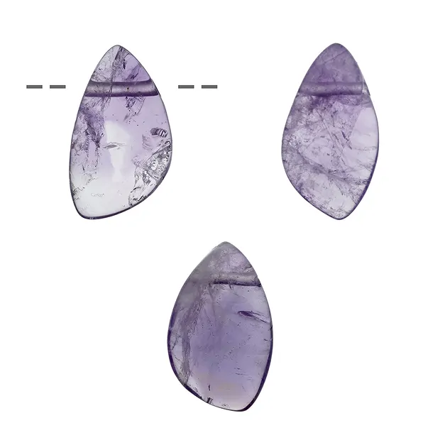 Freeform Amethyst A drilled, 3.5 - 4.0cm | wholesaler gems & healing stones