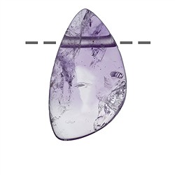 0401298207 Freeform Amethyst A gebohrt, 3,5 - 4,0cm | GH Edelsteine, Heilsteine & Schmuck