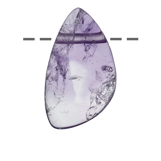 Freeform Amethyst A drilled, 3.5 - 4.0cm | wholesaler gems & healing stones