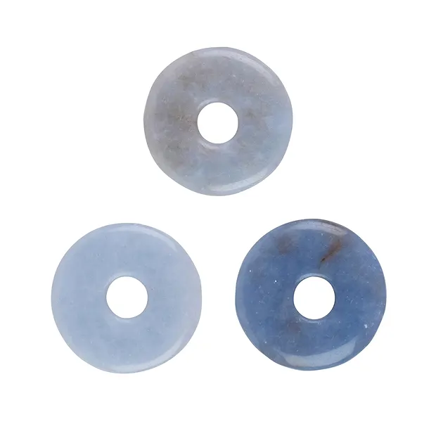 Donut Angelit (Anhydrit), 30mm | Großhändler Edelsteine, Heilsteine & Schmuck