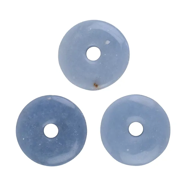 Donut Angelit (Anhydrit), 40mm | Großhändler Edelsteine, Heilsteine & Schmuck