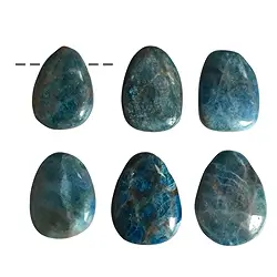 0402093002 Tumbled Stone Apatite (stab.) drilled | wholesale gems, healing stones & jewelry