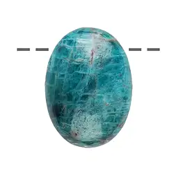 0402095604 Cabochon ovale apatite (stab.) percé, 2,5cm | Marco Schreier