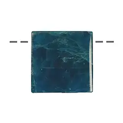 0402095605 Cabochon carré apatite (stab.) percé, 2,0 x 2,0cm | Marco Schreier