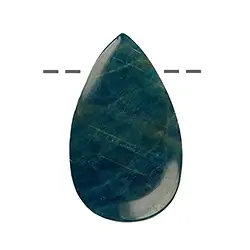 0402095606 Cabochon Tropfen Apatit (stab.) gebohrt, 3,0cm | Marco Schreier