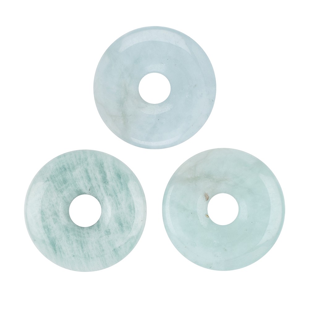 Ciambella Acquamarina, 28-32 mm | gemme, pietre curative e gioielli all'ingrosso