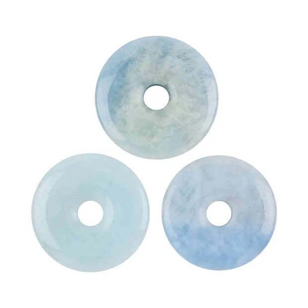 Ciambella Acquamarina, 38-42 mm | gemme, pietre curative e gioielli all'ingrosso