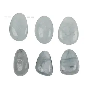 Piedra rodada Aguamarina B perforada | Marco Schreier