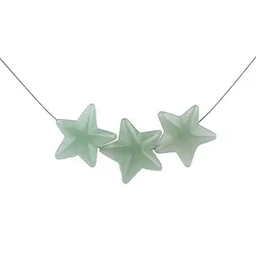 Starfish aventurine drilled, 20mm, 1mm hole (6 pcs./ PU) | Marco Schreier