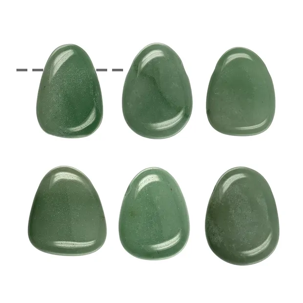 Tumbled Stone Aventurine drilled | wholesaler gems, healing stones & jewelry