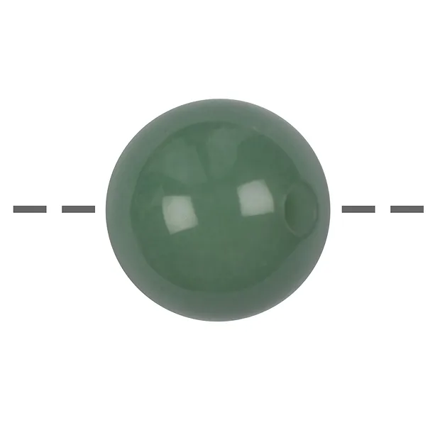 Drilled aventurine sphere, 25mm, 4mm hole | wholesaler gems & healing stones
