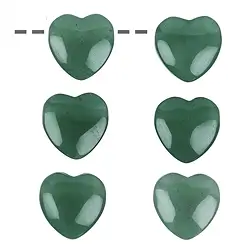 0403194605 Aventurine percée en forme de coeur, 15mm | Marco Schreier