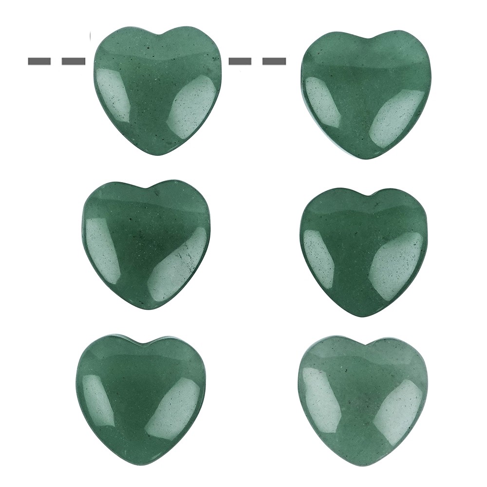 Corazón de aventurina perforado, 15mm | Marco Schreier
