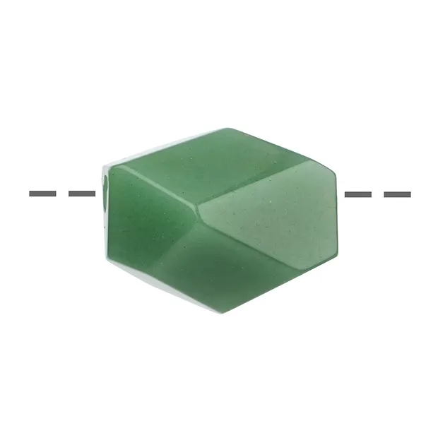 Freeform Aventurine percée à facettes, 3,0 x 2,2cm | Marco Schreier