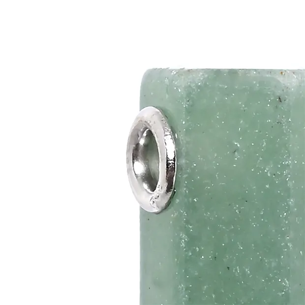 Aventurine à pointe percée, 4,0 x 1,0 cm, rhodié | Marco Schreier