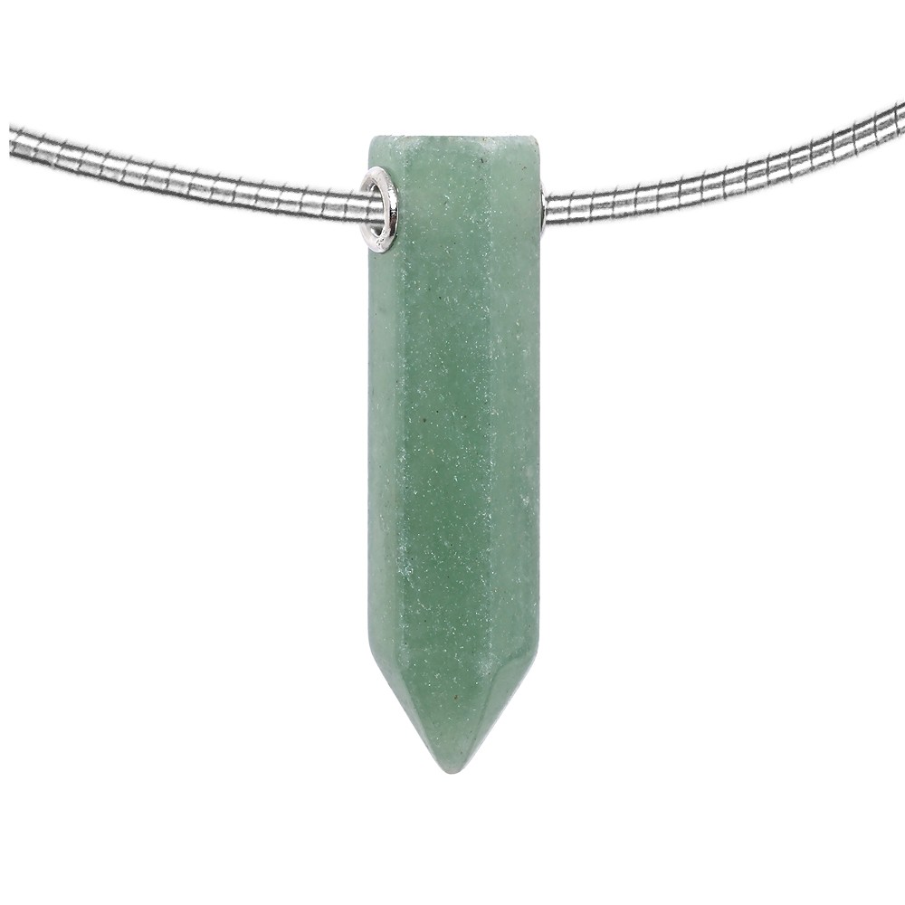 Aventurine à pointe percée, 4,0 x 1,0 cm, rhodié | Marco Schreier
