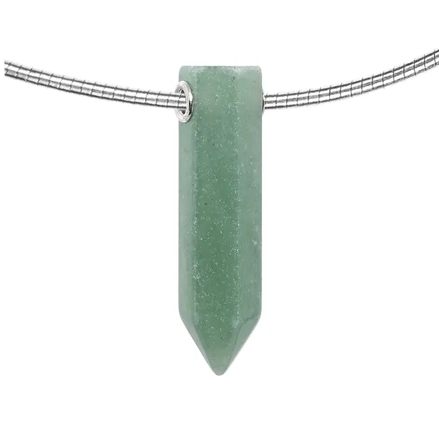Aventurine à pointe percée, 4,0 x 1,0 cm, rhodié | Marco Schreier