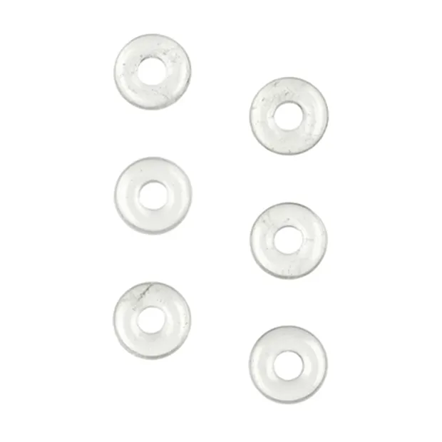 Donut Bergkristall, 15mm (6 St./VE) | Schreier Edelsteine, Heilsteine & Schmuck
