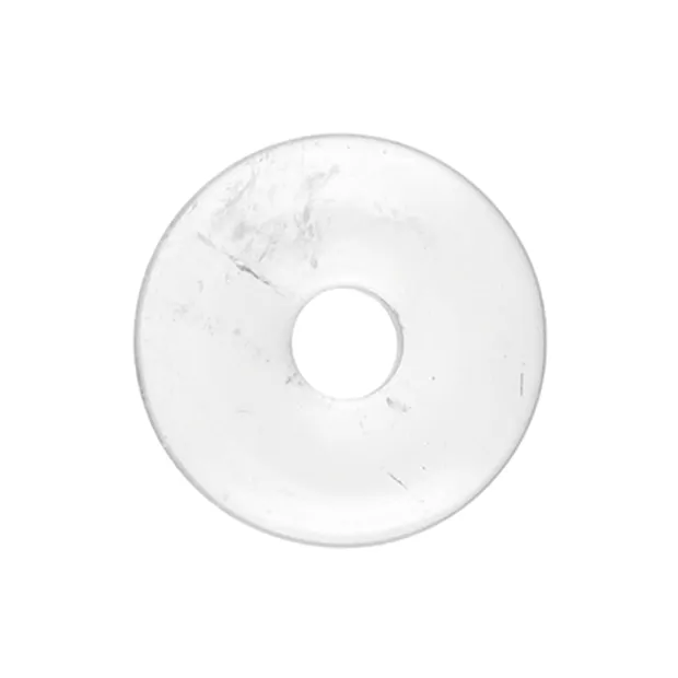 Rock Crystal donut, 40mm | wholesaler - gems, precious & healing stones, jewelry