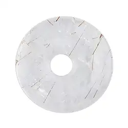 0403500500 Rock Crystal donut, 50mm | wholesaler - gems, precious & healing stones, jewelry