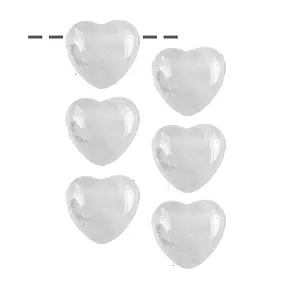 Herz Bergkristall gebohrt, 2,5cm (6 St./VE) | Edelsteine, Heilsteine & Schmuck