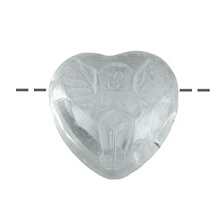 0403590627 Rock Crystal Angel Heart | wholesaler - gems, precious & healing stones, jewelry